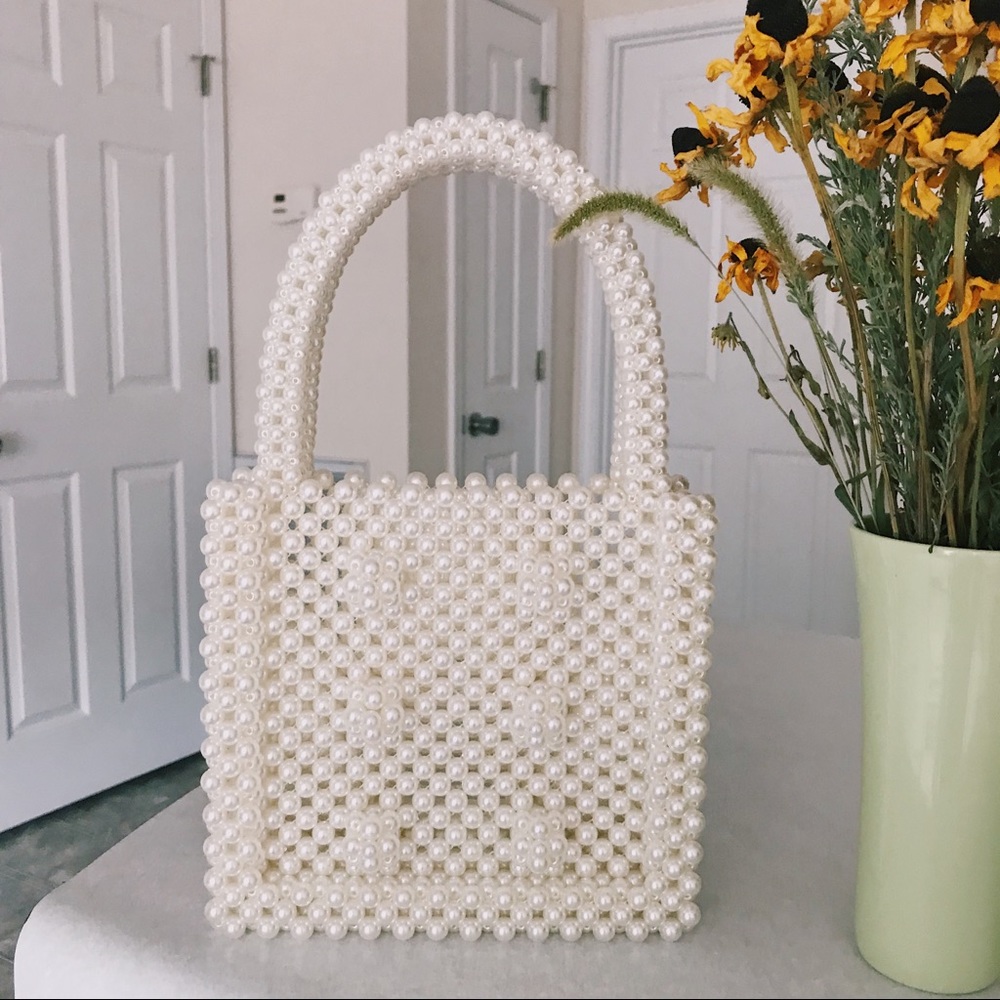 Vintage pearl handbag